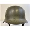 Image 2 : WWII GERMAN ARMY M35 DD NAMED COMBAT HELMET COMPLETE WITH LINER AND CHIN STRAP