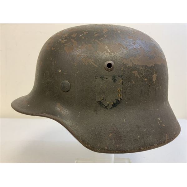 WWII GERMAN ARMY M35 SD COMBAT HELMET COMPLETE WITH LINER