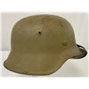 Image 3 : WWII GERMAN M42 TROPICAL CAMOUFLAGE PAINTED COMBAT HELMET AFRIKA CORP