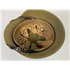 Image 6 : WWII GERMAN M42 TROPICAL CAMOUFLAGE PAINTED COMBAT HELMET AFRIKA CORP