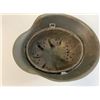 Image 6 : WWII GERMAN ARMY M42 SD COMBAT NORMANDY PAINTED CAMO HELMET COMPLETE WITH LINER