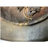 Image 6 : WWII GERMAN M42 COMBAT HELMET PAINTED BLACK