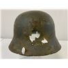 Image 4 : WWII GERMAN M35 COMBAT DAMAGED RUSSIAN FRONT HELMET