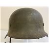 Image 2 : WWII GERMAN M42 COMBAT HELMET COMPLETE WITH LINER AND CHINSTRAP