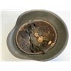 Image 6 : WWII GERMAN M42 COMBAT HELMET COMPLETE WITH LINER AND CHINSTRAP