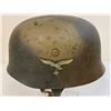 Image 1 : WWII GERMAN M1938 LUFTWAFFE PARATROOPER HELMET CAMOUFLAGE PAINTED