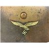 Image 2 : WWII GERMAN M1938 LUFTWAFFE PARATROOPER HELMET CAMOUFLAGE PAINTED