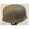 Image 3 : WWII GERMAN M1938 LUFTWAFFE PARATROOPER HELMET CAMOUFLAGE PAINTED