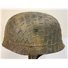 Image 1 : WWII GERMAN M1938 LUFTWAFFE PARATROOPER HELMET CAMOUFLAGE WIRE
