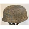 Image 3 : WWII GERMAN M1938 LUFTWAFFE PARATROOPER HELMET CAMOUFLAGE WIRE