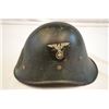 Image 1 : WWII DUTCH HELMET REUSED BY GERMAN RAD WITH NICE DECAL