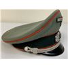 Image 6 : WWII GERMAN ARMY ARTILLERY OFFICER VISOR HAT CAP