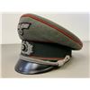 Image 2 : WWII GERMAN ARMY ARTILLERY OFFICER VISOR HAT CAP