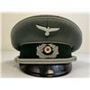 Image 1 : WWII GERMAN ARMY INFANTRY OFFICER VISOR HAT CAP
