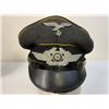Image 1 : WWII GERMAN LUFTWAFFE FLIGHT NCO OFFICER CRUSHER TYPE VISOR CAP