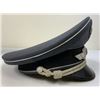 Image 4 : WWII GERMAN LUFTWAFFE OFFICER VISOR HAT CAP
