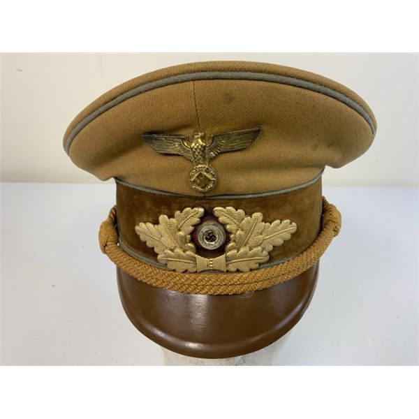 GERMANY THIRD REICH GERMAN NSDAP ORTSGRUPPE LEVEL POLITICAL LEADERâ€™S VISOR CAP
