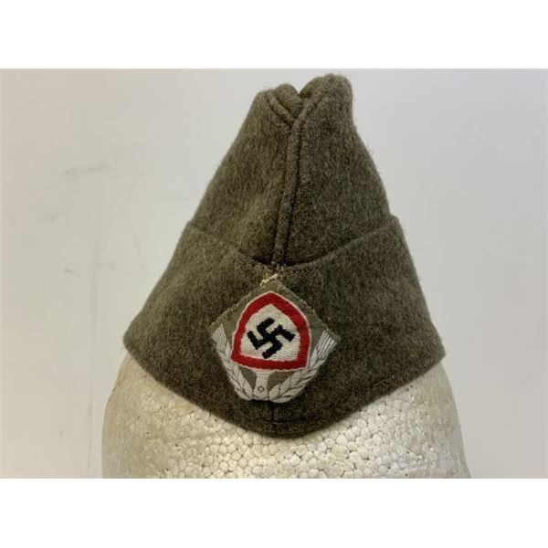 NAZI GERMANY REICH LABOUR SERVICE RAD OVERSEAS SIDE CAP