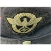 Image 10 : WWII GERMAN LATE WAR FIRE POLICE M43 WOOL CAP