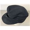 Image 6 : WWII GERMAN M43 BLACK PANZER LATE WAR SS FIELD CAP HAT