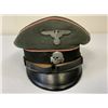 Image 17 : WWII GERMAN WAFFEN SS PANZER NCO OFFICER'S VISOR HAT