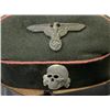 Image 8 : WWII GERMAN WAFFEN SS PANZER NCO OFFICER'S VISOR HAT