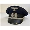 Image 10 : WWII GERMAN NAVY KRIEGSMARINE BLUE TOP ADMINISTRATIVE OFFICER VISOR HAT