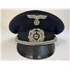 Image 9 : WWII GERMAN NAVY KRIEGSMARINE BLUE TOP ADMINISTRATIVE OFFICER VISOR HAT