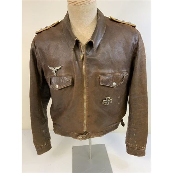 WWII GERMAN LUFTWAFFE PILOTS FLYING LEATHER JACKET