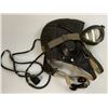 Image 7 : WWII GERMAN LUFTWAFFE FLIGHT LEATHER HELMET WITH GOGGLES , MIKES , WIRED