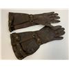 Image 1 : WWII GERMAN LUFTWAFFE PILOT FLIGHT LEATHER GLOVES