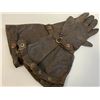Image 6 : WWII GERMAN LUFTWAFFE PILOT FLIGHT LEATHER GLOVES