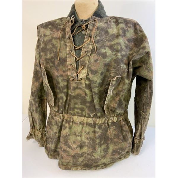 WWII GERMAN WAFFEN SS SPRING/FALL CAMOUFLAGE COMBAT SMOCK "BLURED EDGE" 1942