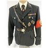 Image 1 : THIRD REICH ALLGEMEINE SS NAZI GERMAN BLACK SERVICE OFFICER'S UNIFORM TUNIC
