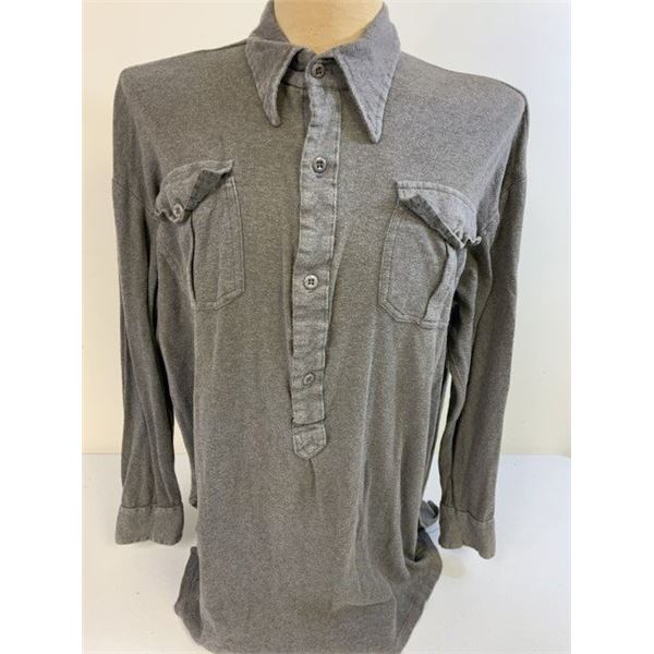 WWII GERMAN ARMY GRAY WOOL UNDERSHIRT