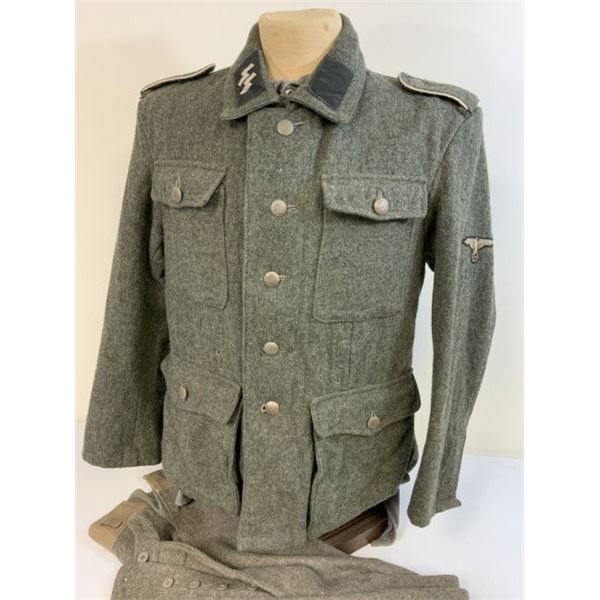 WWII GERMAN WAFFEN SS M42 UNIFORM TUNIC MOVIE USED " SAVING PRIVATE RYAN" 1998