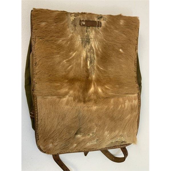 WWII GERMAN ARMY BACKPACK FUR BAG - UNISSUED