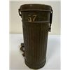 Image 17 : WWII GERMAN GAS MASK AND FILTER WITH CANISTER