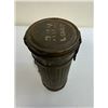 Image 3 : WWII GERMAN GAS MASK AND FILTER WITH CANISTER