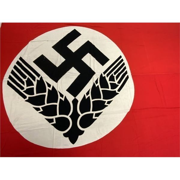 VERY LARGE NAZI GERMAN RAD WOMANS CAMP FLAG - GREAT CLEAN CONDITION