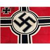 Image 1 : WWII GERMAN NAVY VERY LARGE SIZE KRIEGSMARINE BATTLESHIP FLAG