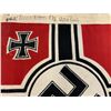 Image 1 : WWII GERMAN NAVY U-BOAT SIZE KRIEGSMARINE BATTLESHIP FLAG TORN IN A HALF