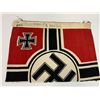 Image 2 : WWII GERMAN NAVY U-BOAT SIZE KRIEGSMARINE BATTLESHIP FLAG TORN IN A HALF