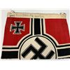 Image 6 : WWII GERMAN NAVY U-BOAT SIZE KRIEGSMARINE BATTLESHIP FLAG TORN IN A HALF