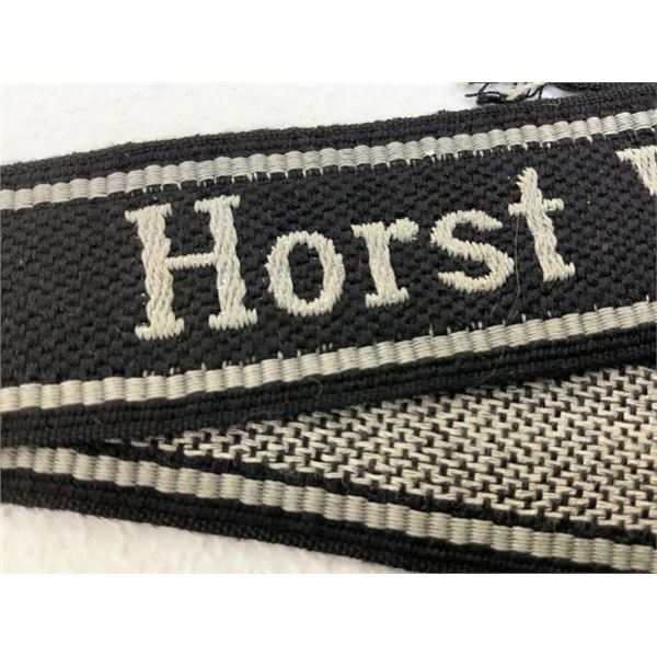 WWII GERMAN WAFFEN SS "Horst Wessel" CUFFTITLE