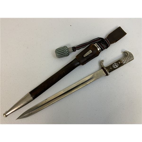 WWII GERMAN POLICE BAYONET EICKHORN SOLINGEN MATCHING UNIT MARKED