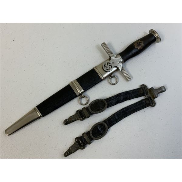 WWII GERMAN RLB LEADER DAGGER BY PAUL WEYERSBERG WITH HANGERS