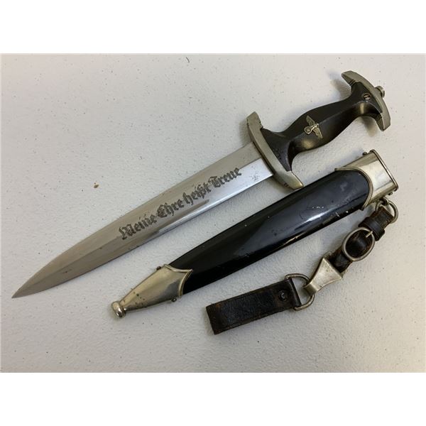 NAZI GERMANY  EARLY M33 SS DAGGER WITH GROUND ROHM BLADE