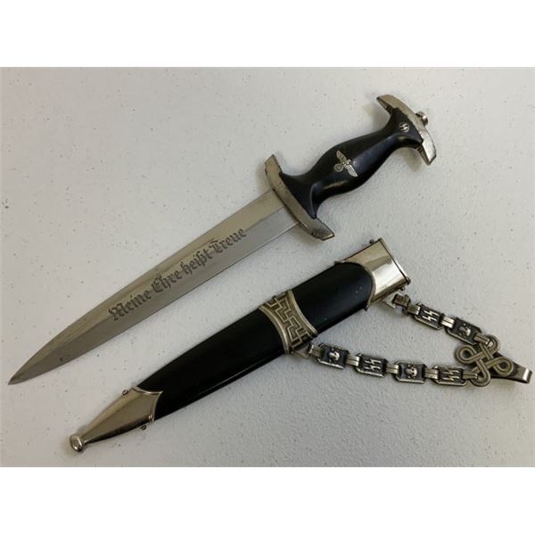 THIRD REICH GERMANY M36 CHAINED SS DAGGER