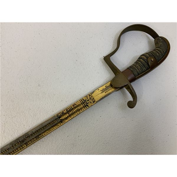 IMPERIAL GERMANY DAMASCUS BLADE OFFICER PRESENTATION SWORD 1898